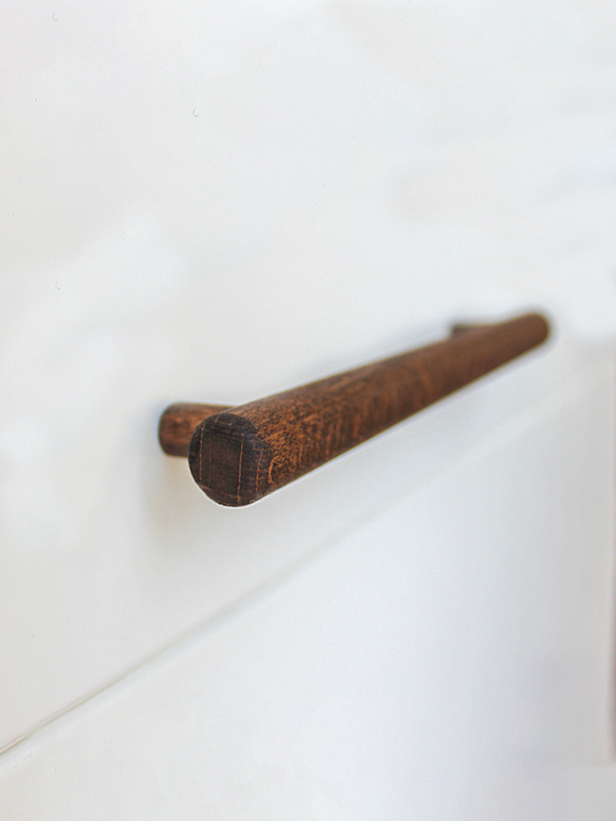 Roll Ahşap Kulp Çekmece Kulpu Modern Dolap Kolu Mobilya Kulp