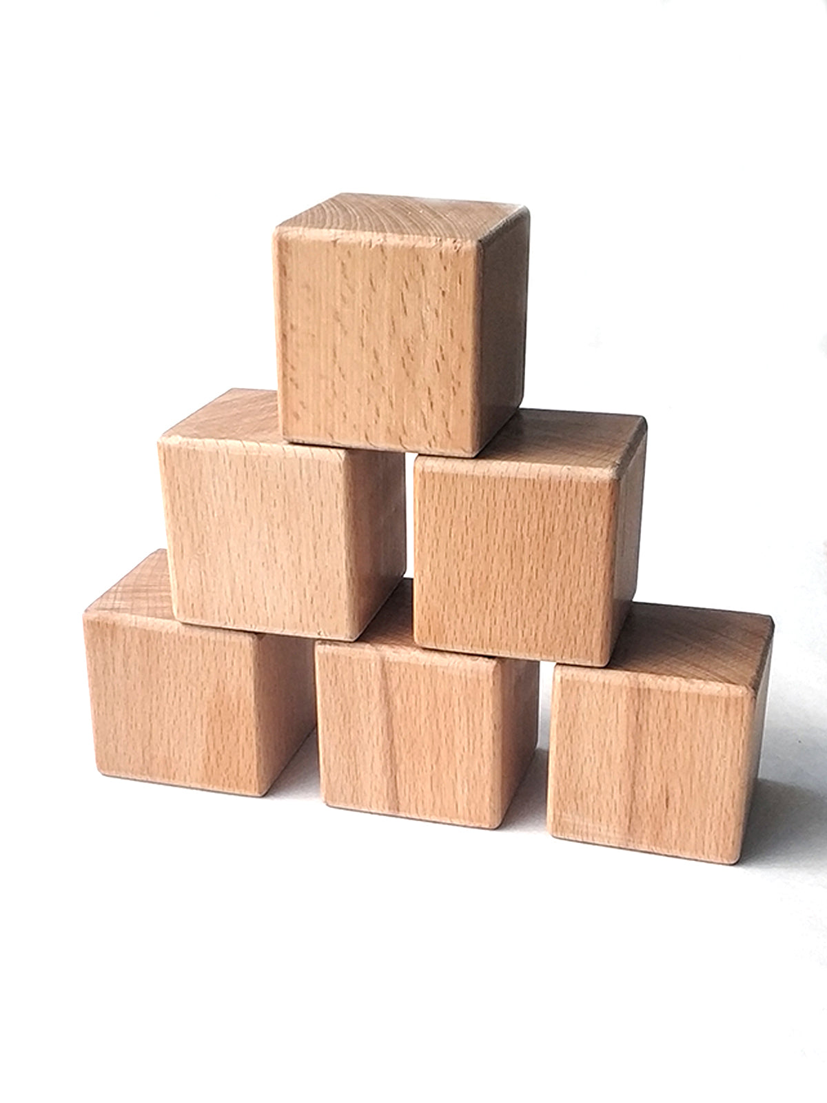 Ahşap Küp Bloklar 5x5x5 Cm Oyun Dekor Istifleme Küpleri Ahşap Oyuncak