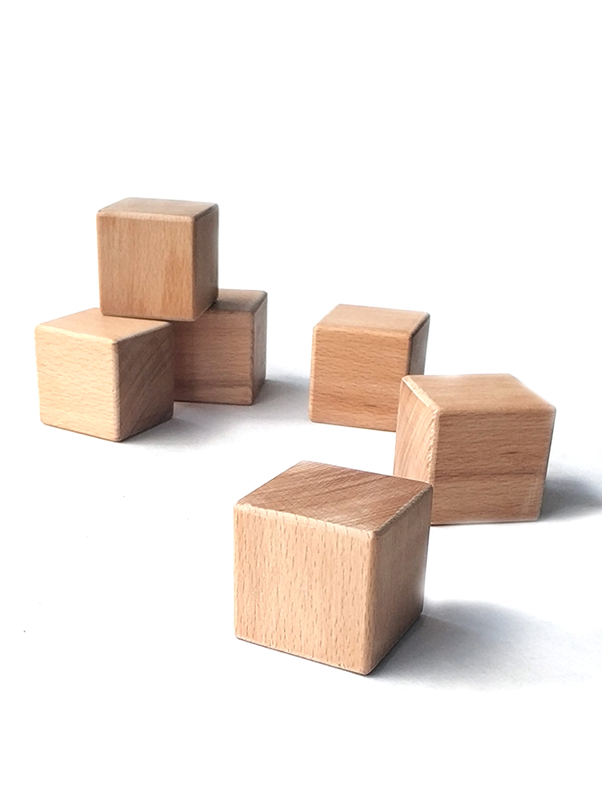 Ahşap Küp Bloklar 5x5x5 Cm Oyun Dekor Istifleme Küpleri Ahşap Oyuncak
