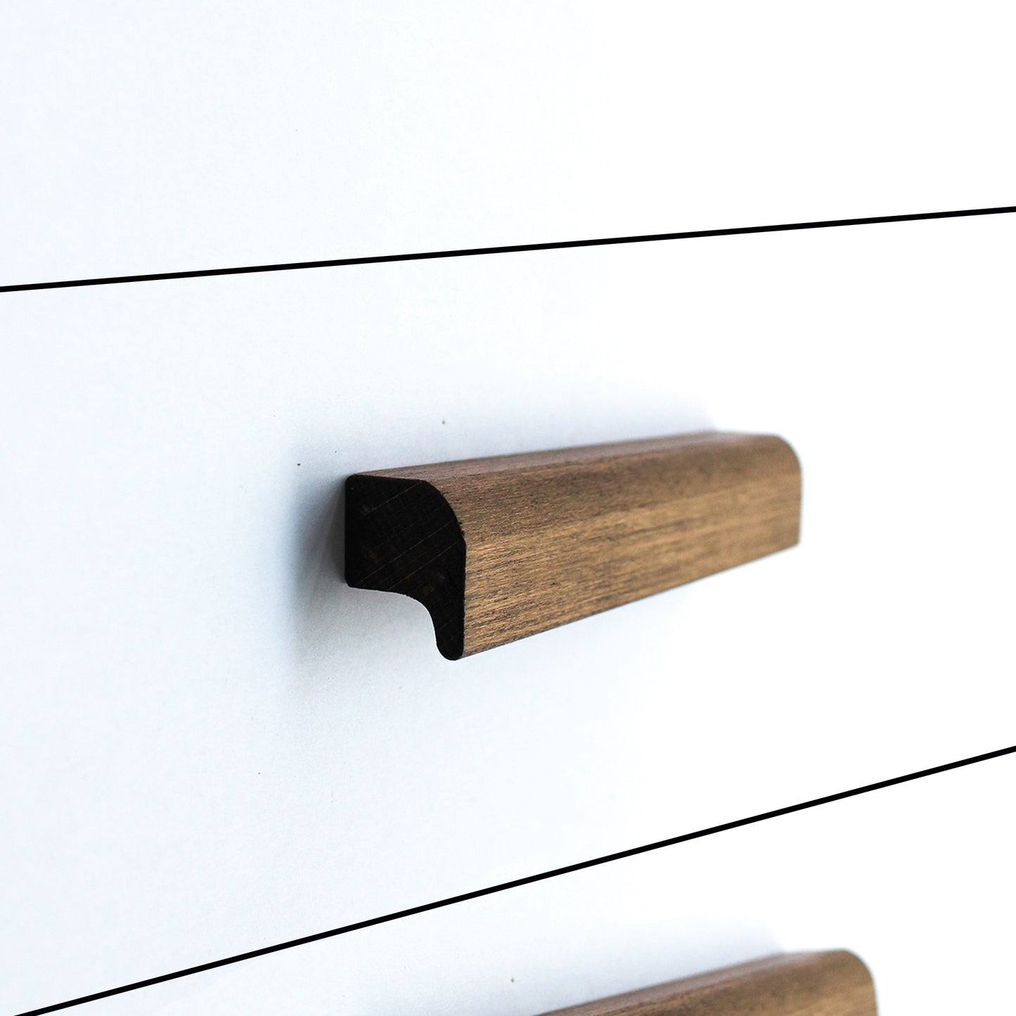 Oval Ahşap Kulp Çekmece Kulpu Modern Dolap Kolu Mobilya Kulp