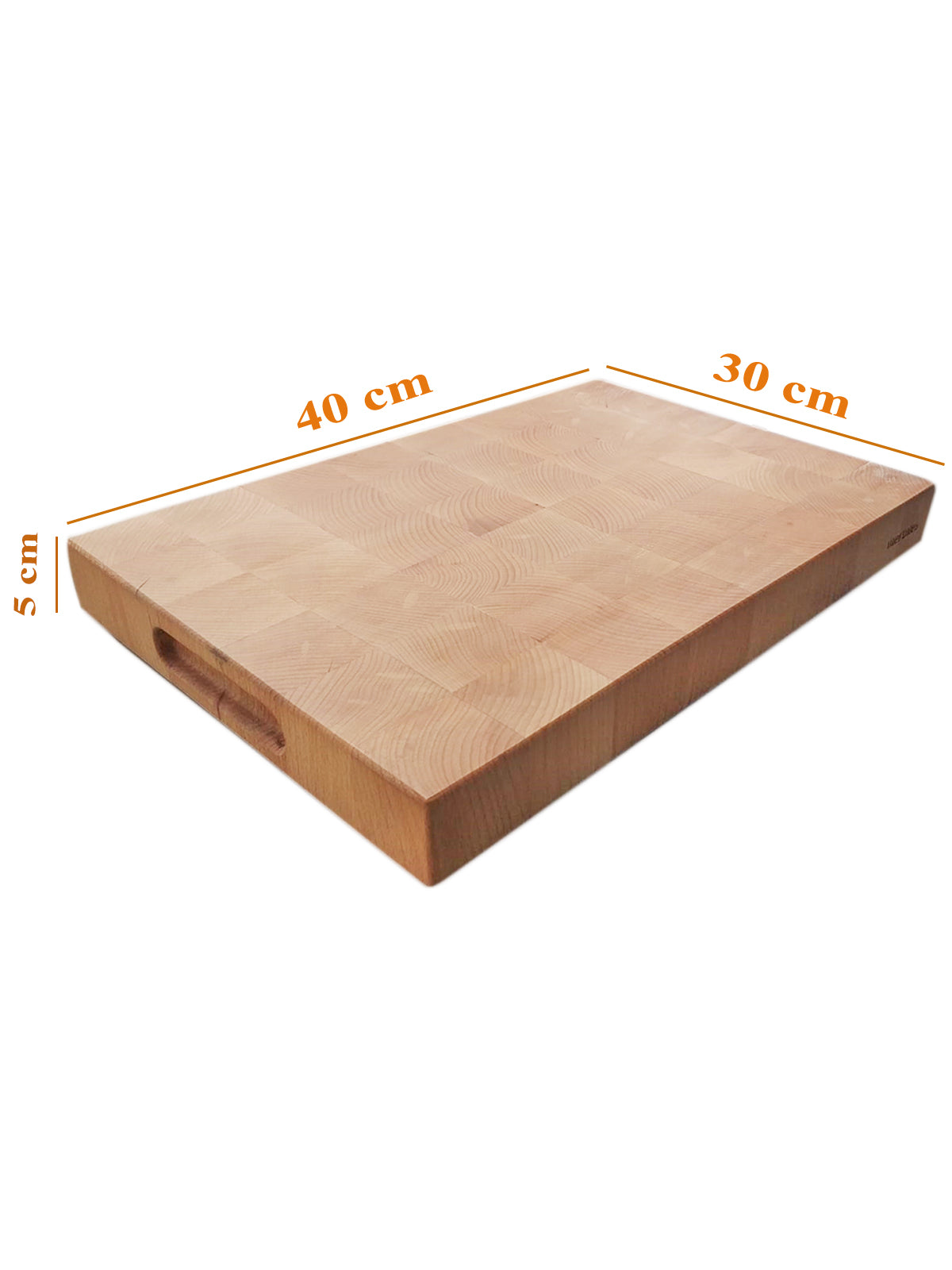 Ahşap Büyük Boy Endgrain Şef Kesme Tahtası Kayın Ağacı 40x30x4 Cm End Grain Doğrama Ve Kesim Panosu