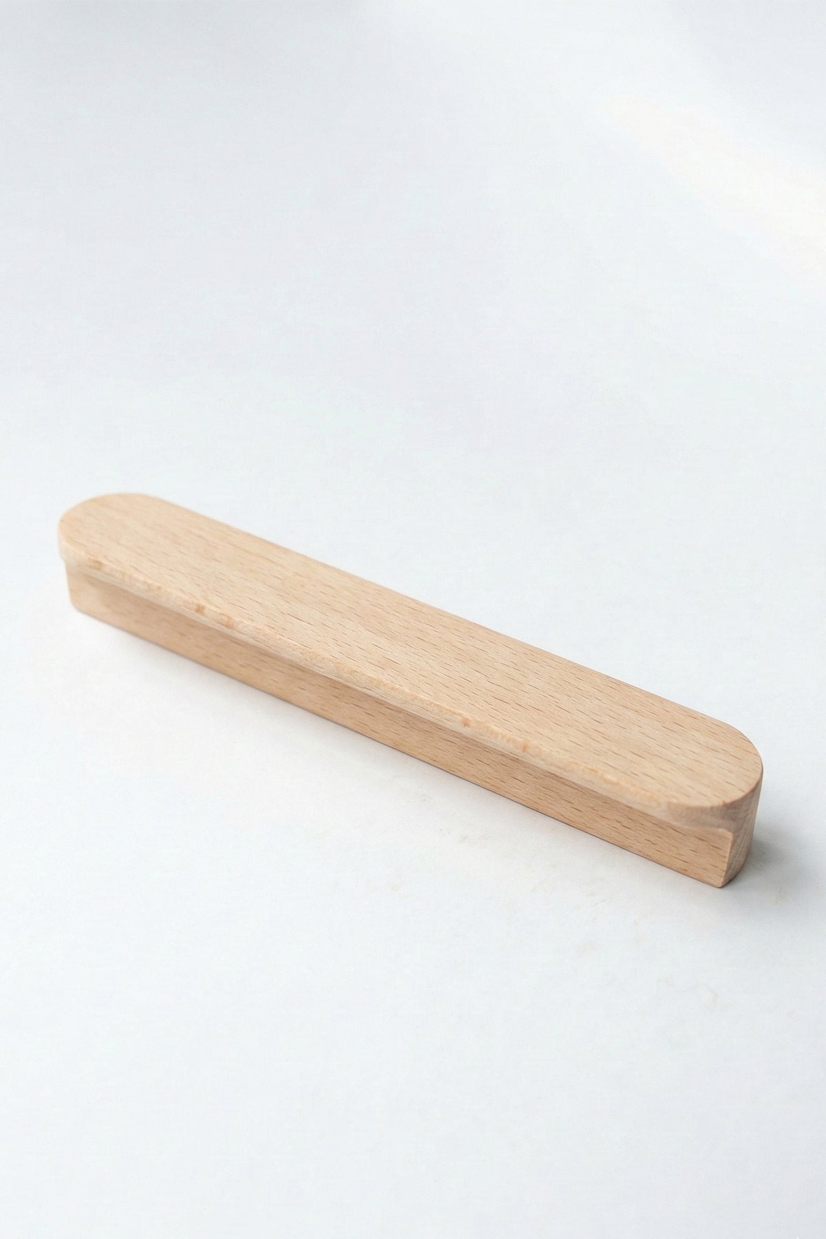 Curved Ahşap Kulp Çekmece Kulpu Modern Dolap Kolu Mobilya Kulp