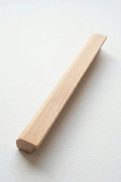 Oval Ahşap Kulp Çekmece Kulpu Modern Dolap Kolu Mobilya Kulp